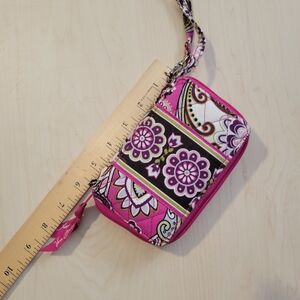 Vera Bradley Pink and Purple Floral Wristlet